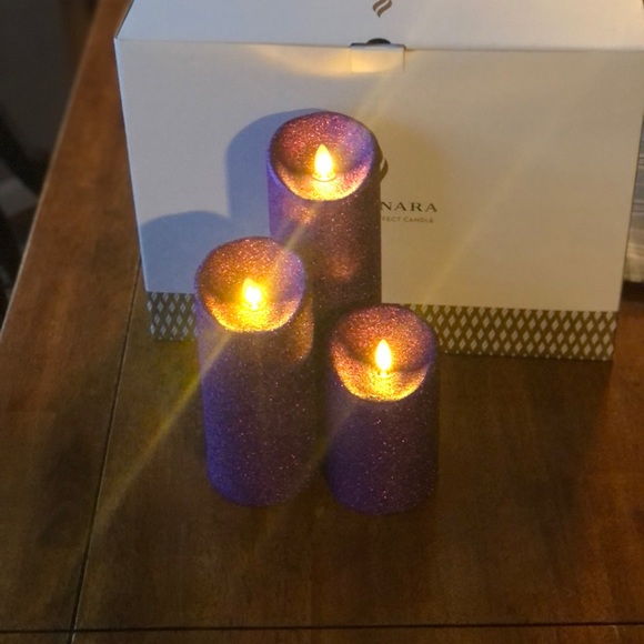 luminera Accents Battery Operated Glitter Candles Poshmark